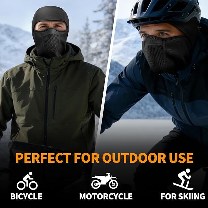 Pasamontañas térmico unisex para clima frío miniatura 7