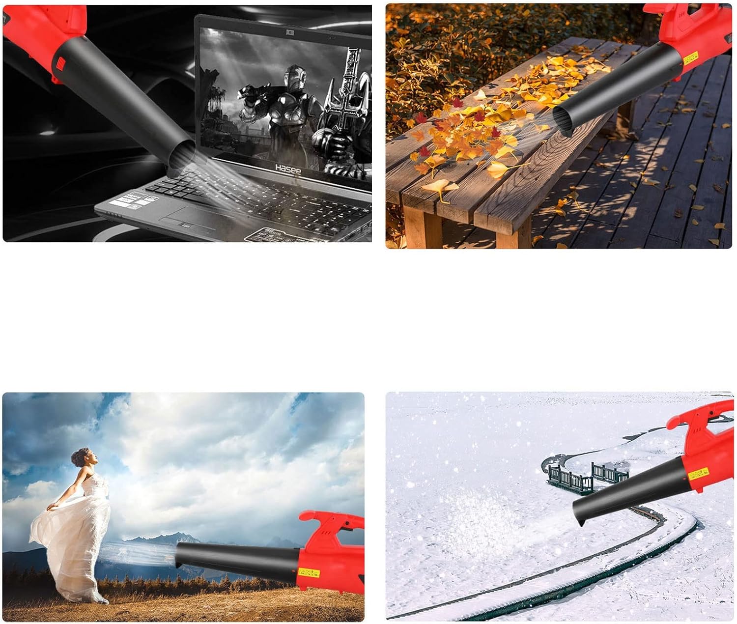 Hand-held Leaf Blower, 4200W High-Power Blower, Industrial Leaf Blower, Electric Leaf Blower, Dust Removal and Cleaning Blower (Color : 20m/65.6ft) (5m/16.4ft)