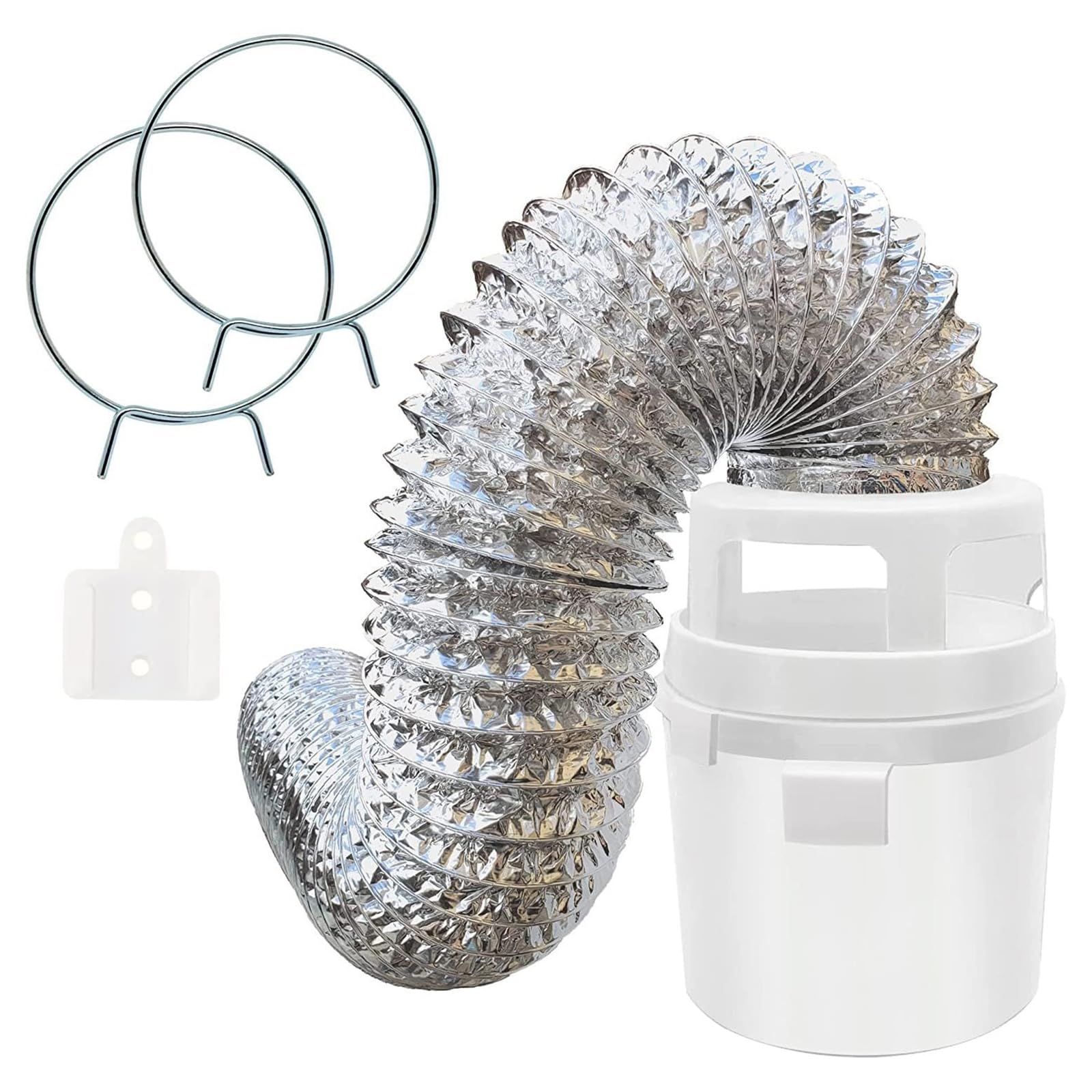 Filtre pour sèche-linge intérieur avec seau et tuyau de conduit d'évacuation