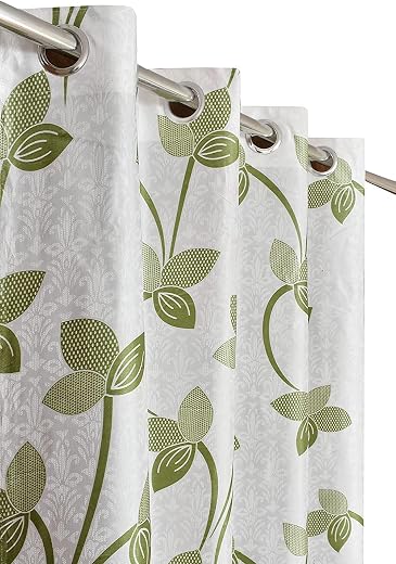 ZYFOX HOME Window Heavy Quality Sheer Print Rod Pocket Curtains 5 Feet Long | High Tenacity Yarn Polyester Curtain| Premiu...