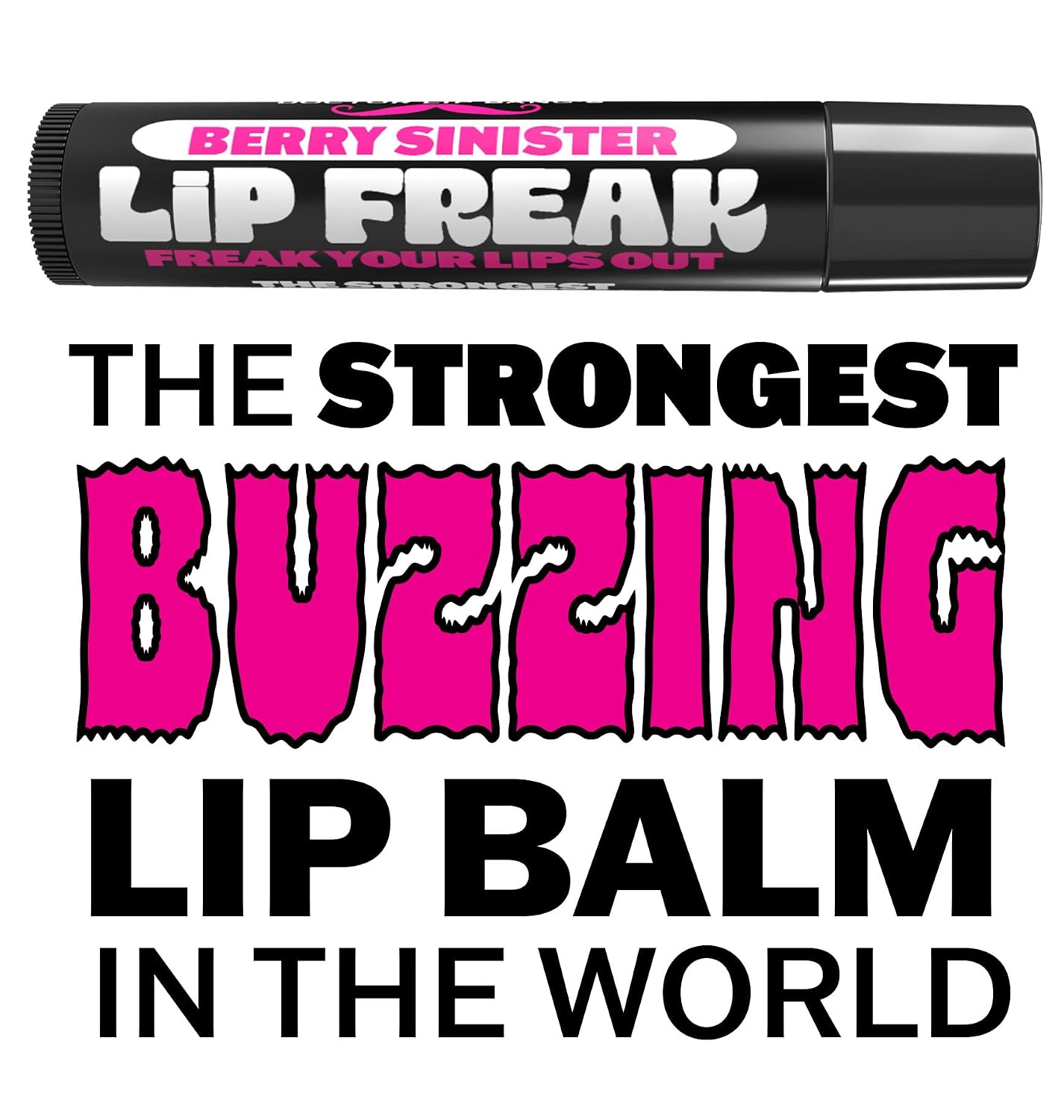 Doctor Lip Bang's BUZZING Lip Balm | Lip Freak| 100% All Natural | Cruelty Free | Berry Sinister image 3