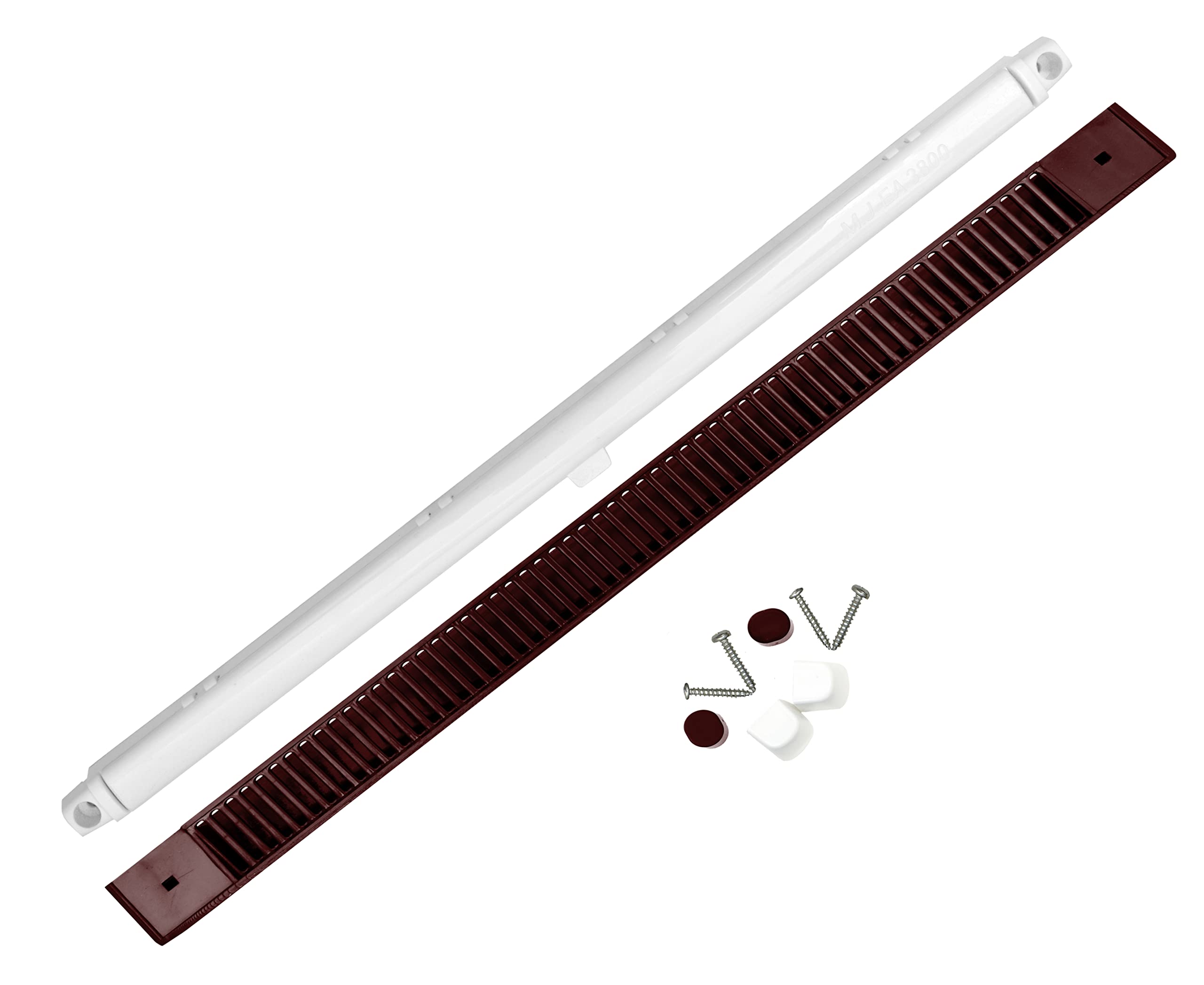5X 409mm EA3800 White Inside Brown Outside MJ4000 Trickle Slot Vent for uPVC, Timber, Vinyl and Aluminium Window Prevents Condensation, Damp & Mould by Air Ventilation Adjustable Flap (Pack of 5)