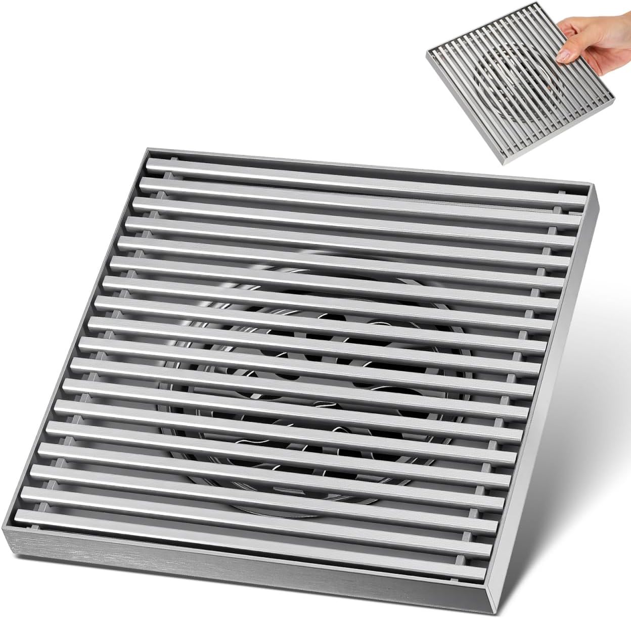 Mipcase Coladera De Acero Inoxidable para Patio Exterior Rejilla ...