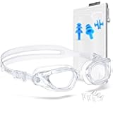 Swim Goggles,W2 Swimming Goggles for Adult Men Women, Anti-fog UV Protection No Leaking
