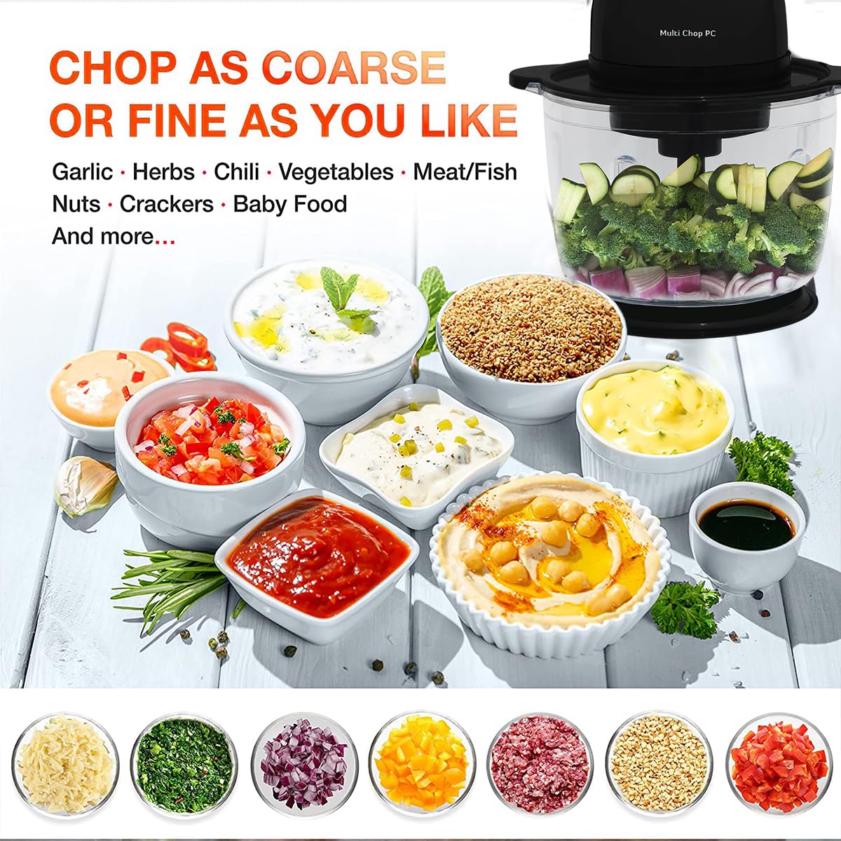 INALSA Electric Chopper for Kitchen & Meat Grinder|1.5 L Capacity|Unbreakable Bowl|400 W Motor|Stainless Steel Double Layer Chopping Blade & Whisking Blade|Chop, Mince&Whisk|2 Yr Warranty-MultiChopPc 8 71hSWwN5X4L. SL1200