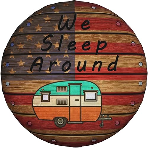 Ouqiuwa - Cubierta de rueda de repuesto para remolque, RV, SUV, camión, 15.0in