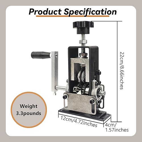 Miniatura 5 de Máquina peladora manual de alambres de cobre/taladro, máquina pelacables con manivela portátil, herramienta de pelado de cables Construcción de