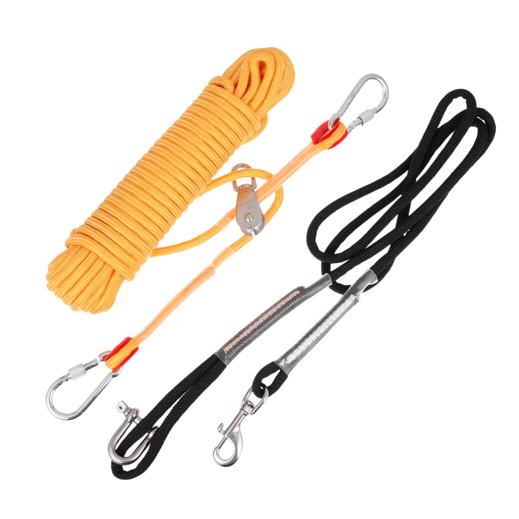 WOONEKY Cable para Perros De Acampada Equipo De Mascotas Cadena De Nylon para Correr para Exteriores Metros para Paseos y Camping