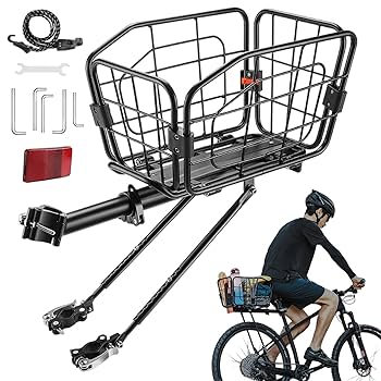 新品 リアキャリア 荷台 20L 耐荷重75Kg Amazon.co.jp: 20L 自転車荷台 リアキャリア 荷物ラック 後付け