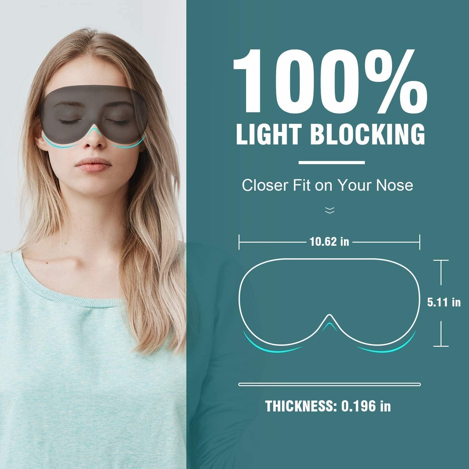 Cooling Gel Eye Mask | Dark Circles, Dry Eyes & Eye Strain Relief | Cold Therapy Sleep Mask | For Men, Women & Family | Universal Fit | Reusable Gel Pad — Amazon image 6