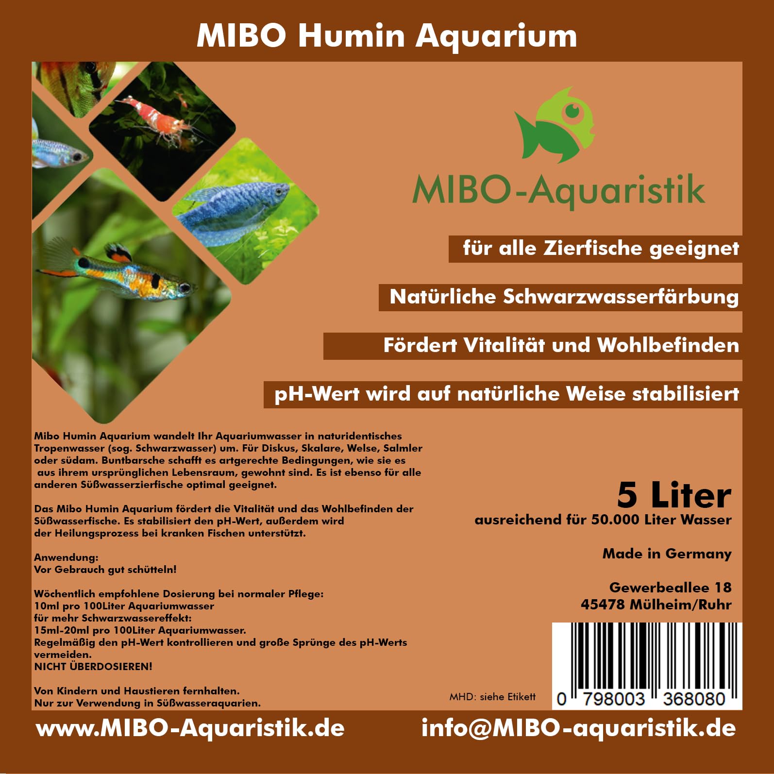 MIBO Aquarium Humin + Vitamine 5000ml im Sparset! Jetzt NEU!