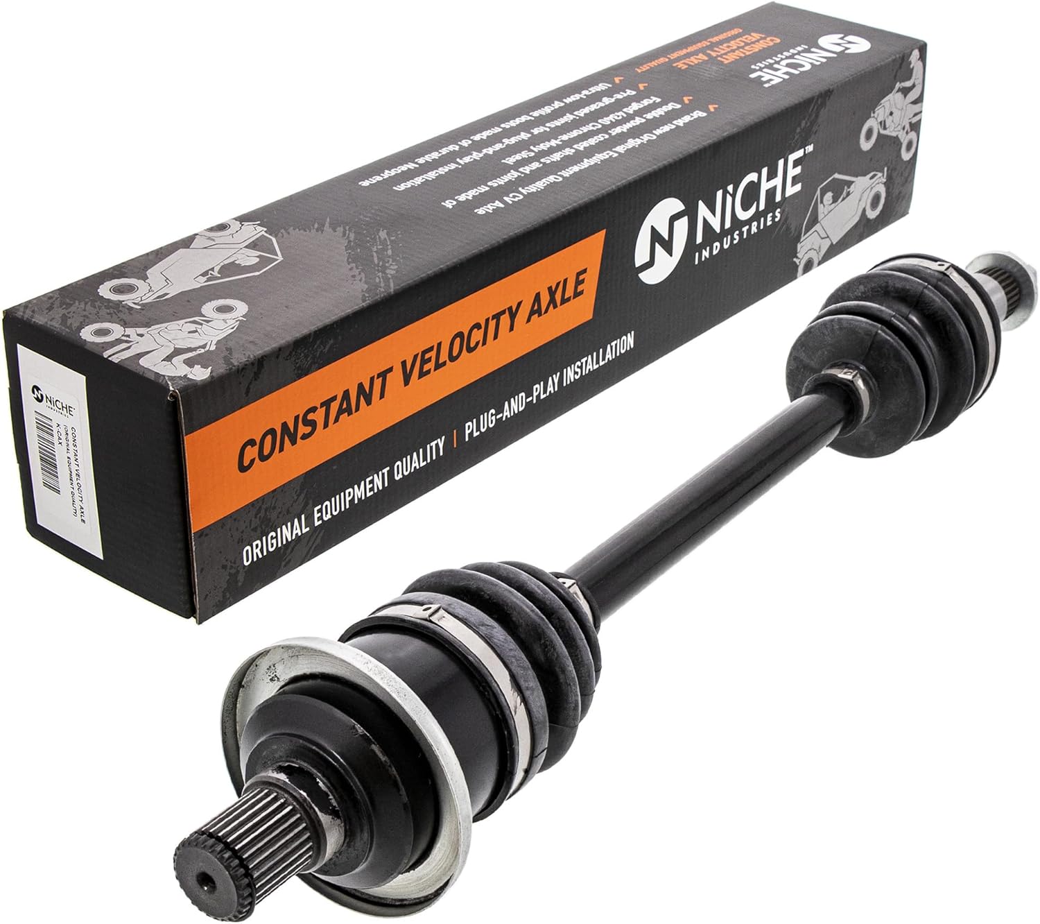 NICHE Rear CV Axle Half Drive Shaft for Arctic Cat 650 V2 H1 400 500 Alterra 700 1000 XT GT Mud Pro 1502-866 1502-941 2 Pack