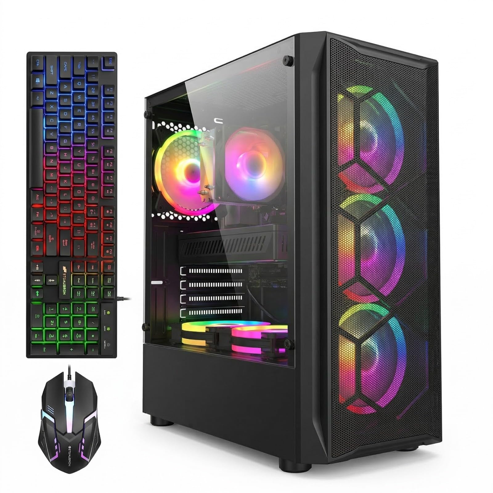 STGAubron Gaming PC Desktop i7 RX 580