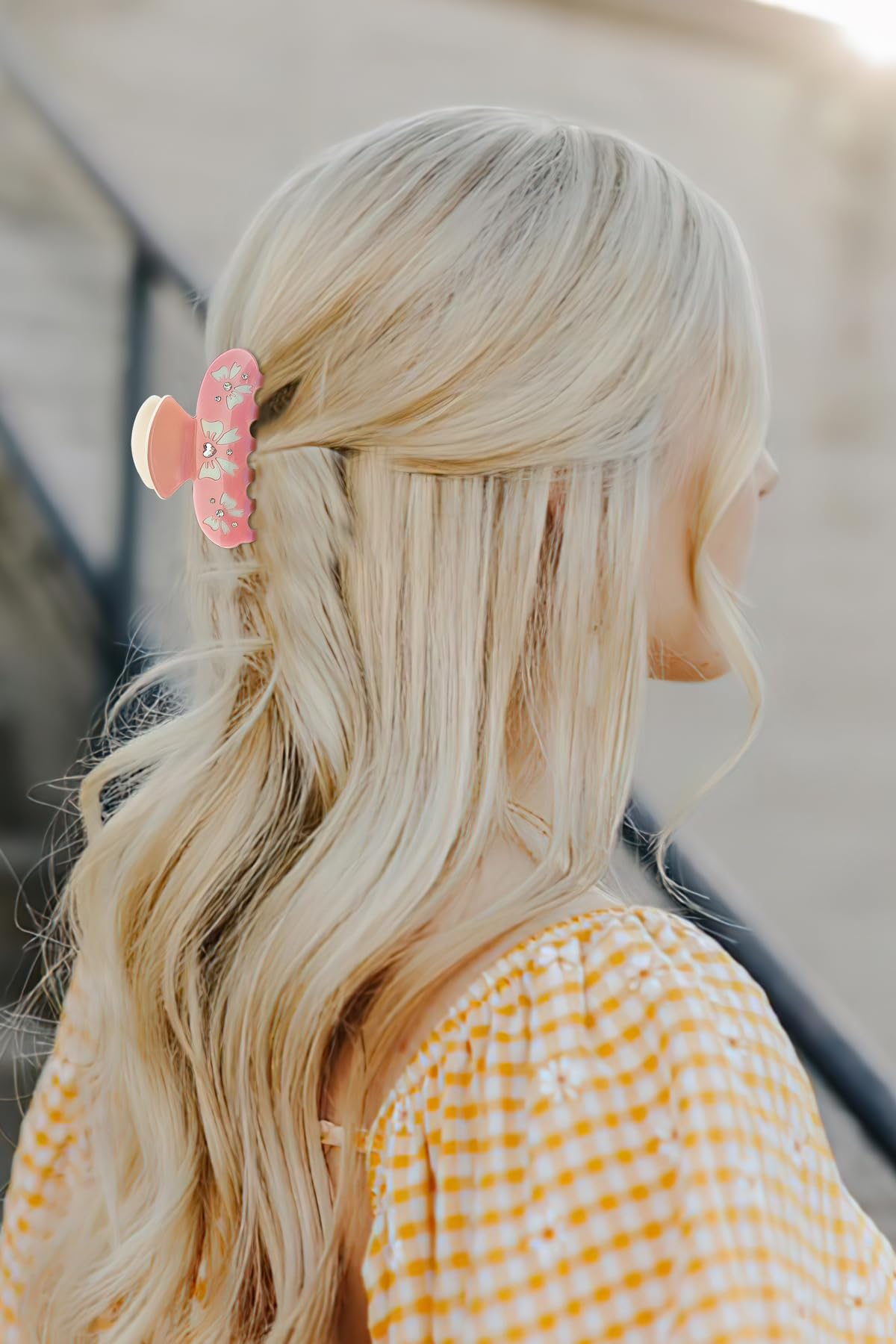 Amazon.com : LILIE&WHITE Acrylic Bow Hair Clips For Women 