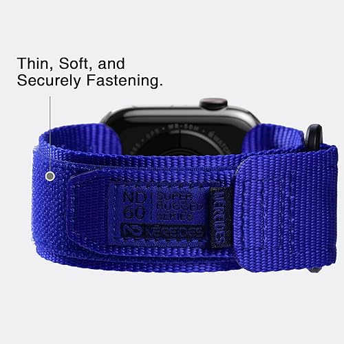 Vista 11 de Nereides Correa deportiva de nailon resistente con diseño de bucle tejido compatible con correa de Apple Watch, para iWatch de 1.65, 1.73, 1.77