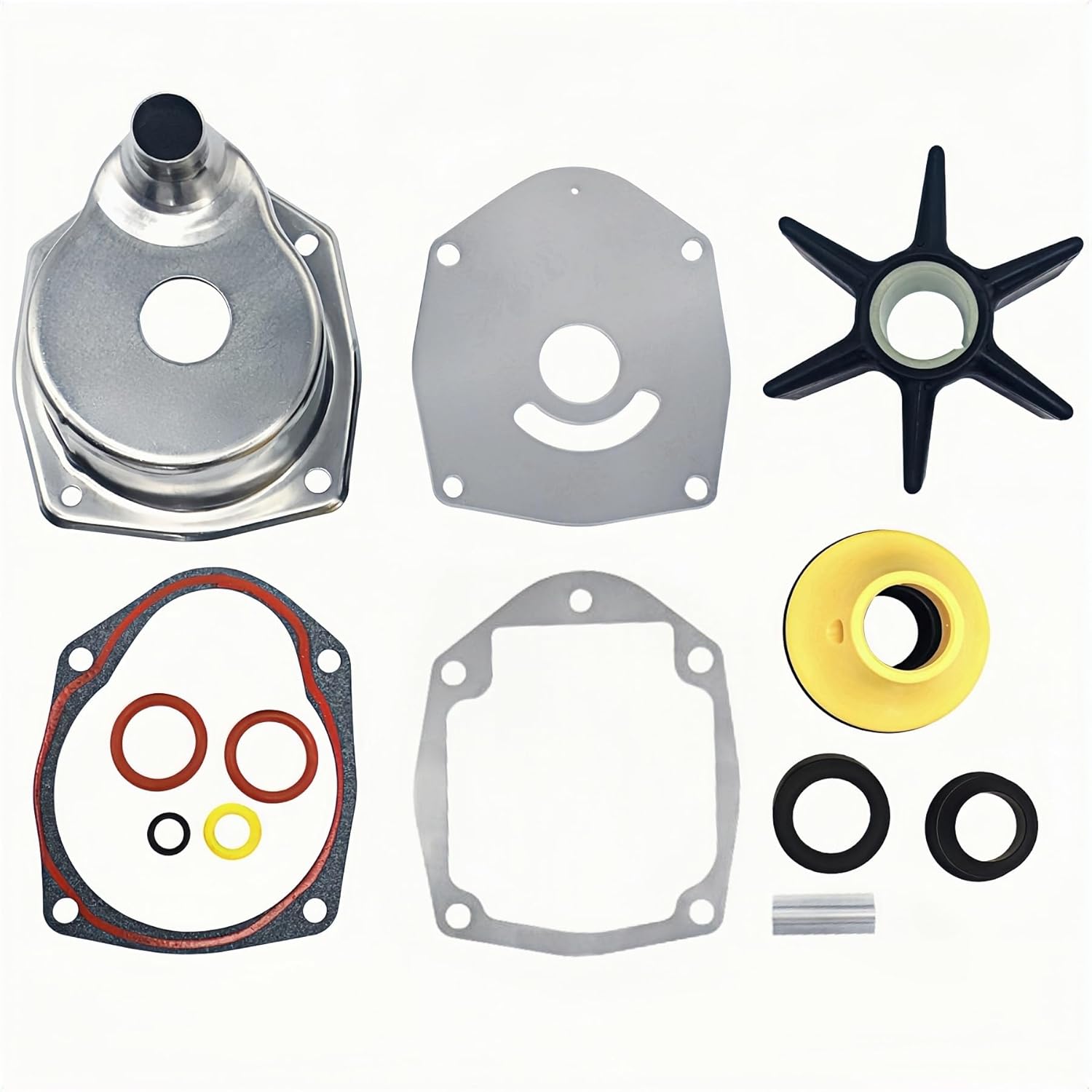 817275A5 Water Pump Impeller Kit for MerCruiser Alpha One Gen 2 Stern Drives and for Mercury Marine 200 225 250 HP Outboard Replace 817275Q05 Sierra 18-3147