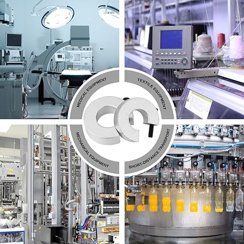 Miniatura 8 de VILLCASE Broca de 516 SBR Linear Rail Stop, 2 anillos de fijación de límite de eje de aleación de aluminio, herramienta de piezas CNC, collar de