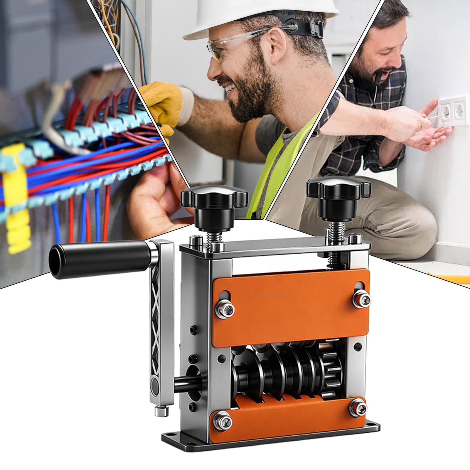 Máquina Pelacables Pelacables Automático Ajustable De 6 Agujeros Para Cable | Máquina De Pelar Alambre De Cobre Para Profesionales, Principiantes, Trabajadores Y