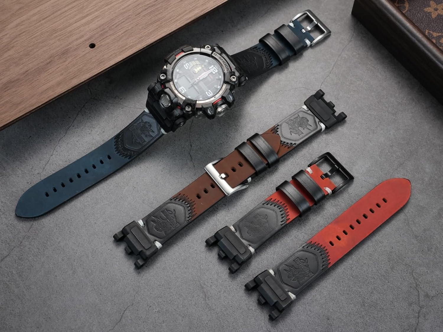 Compatible with Casio Mudmaster 2nd Gen GWG-2000, GWG-2040 Series Modified Retro Pattern Strap