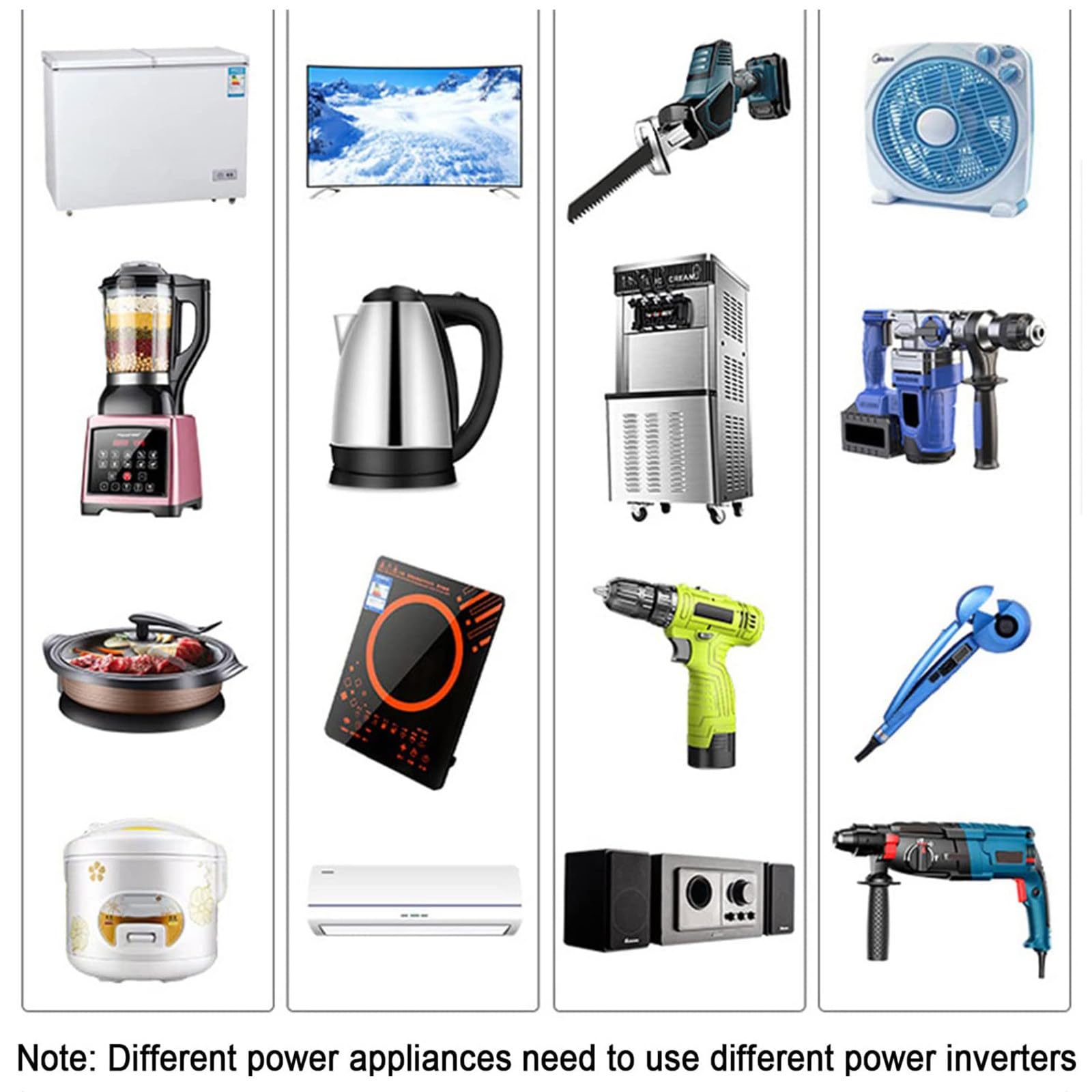 Inverter a Onda sinusoidale Pura 4000w/5000w/6000w/8000w convertitore di Tensione dc 12v/24v/48v/60v a AC 110v/220v con Display Digitale LCD,per Campeggio all'aperto,5000W-24Vto220V