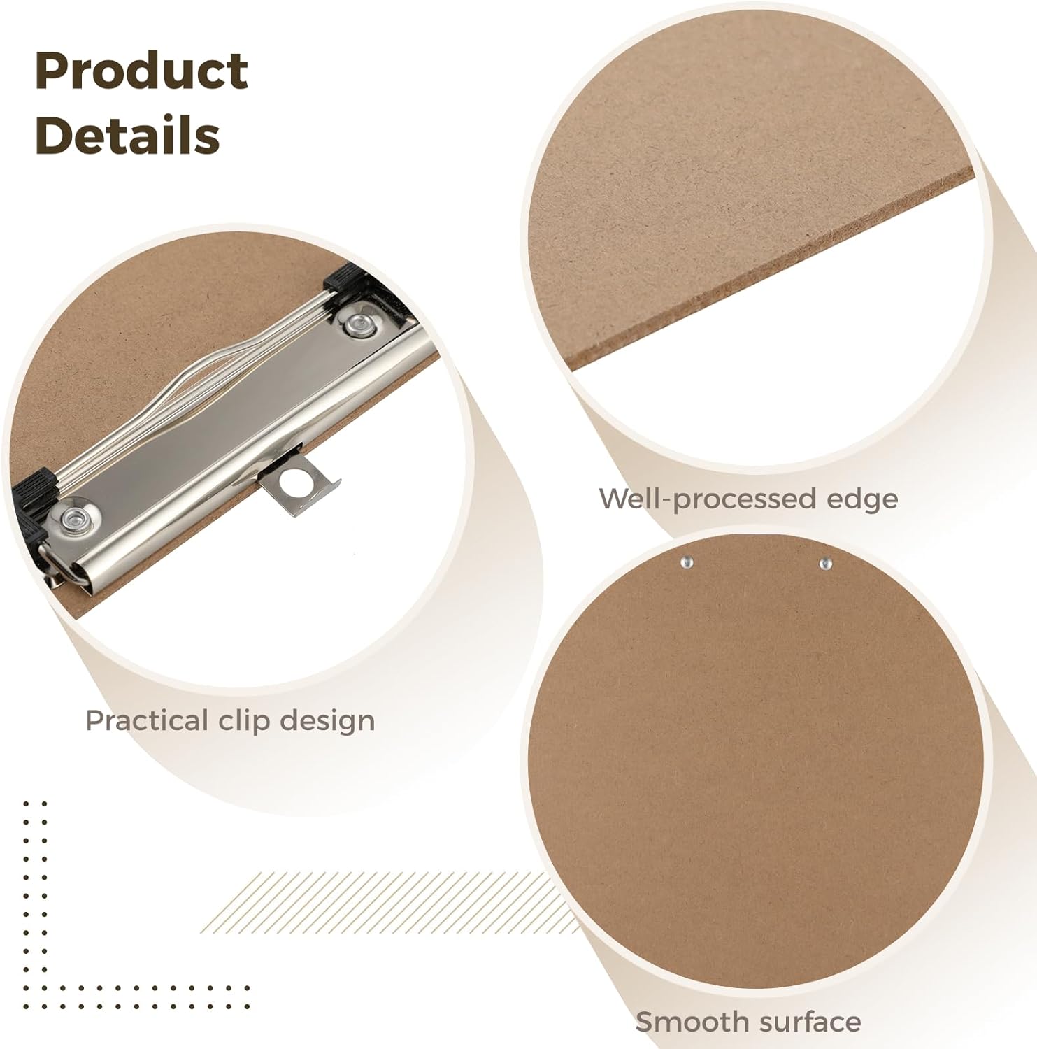 2PCS Extra Large A3 Horizontal Clipboard, 13'' x 17'' Wooden Low Profile Clip for Drawing Sketching Art Supplies Landscape