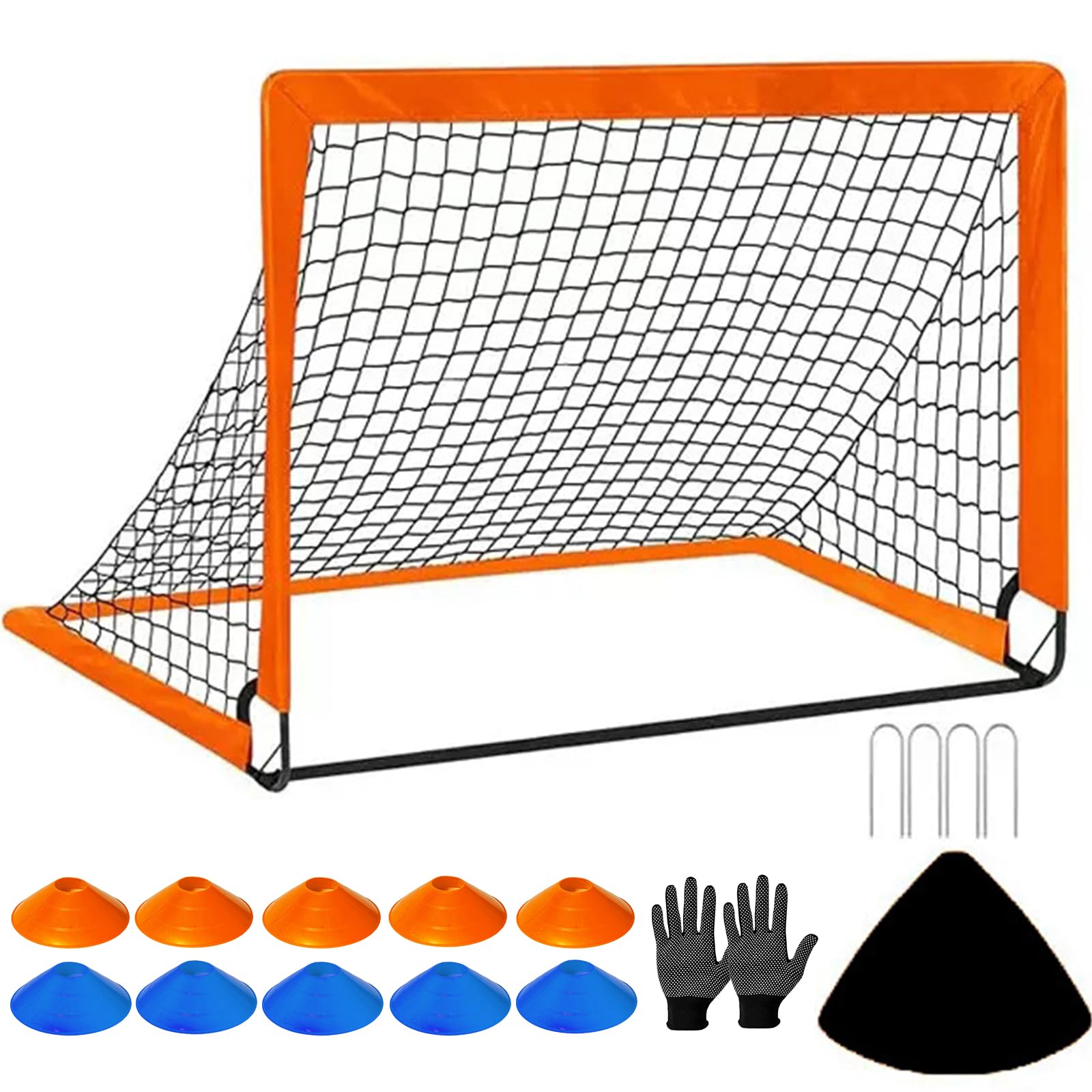 Amazon | ELECTRO-WEIDEWORLD サッカーゴール 120x90cm 簡単組み立て