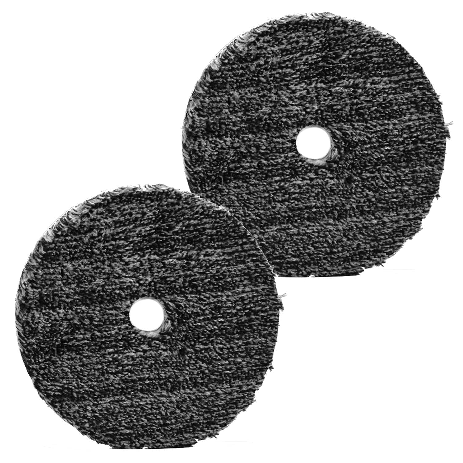 Car Buffer Polisher Pads for Buff and Shine URO-Fiber Microfiber Pad, Black & White Fibers for Car Compounding, Cutting, Waxing & Buffing Pad, Dual Action Polisher with 3 inch Polishing Pads, 2 Pack