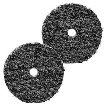 Car Buffer Polisher Pads for Buff and Shine URO-Fiber Microfiber Pad, Black & White Fibers for Car Compounding, Cutting, Waxing & Buffing Pad, Dual Action Polisher with 3 inch Polishing Pads, 2 Pack