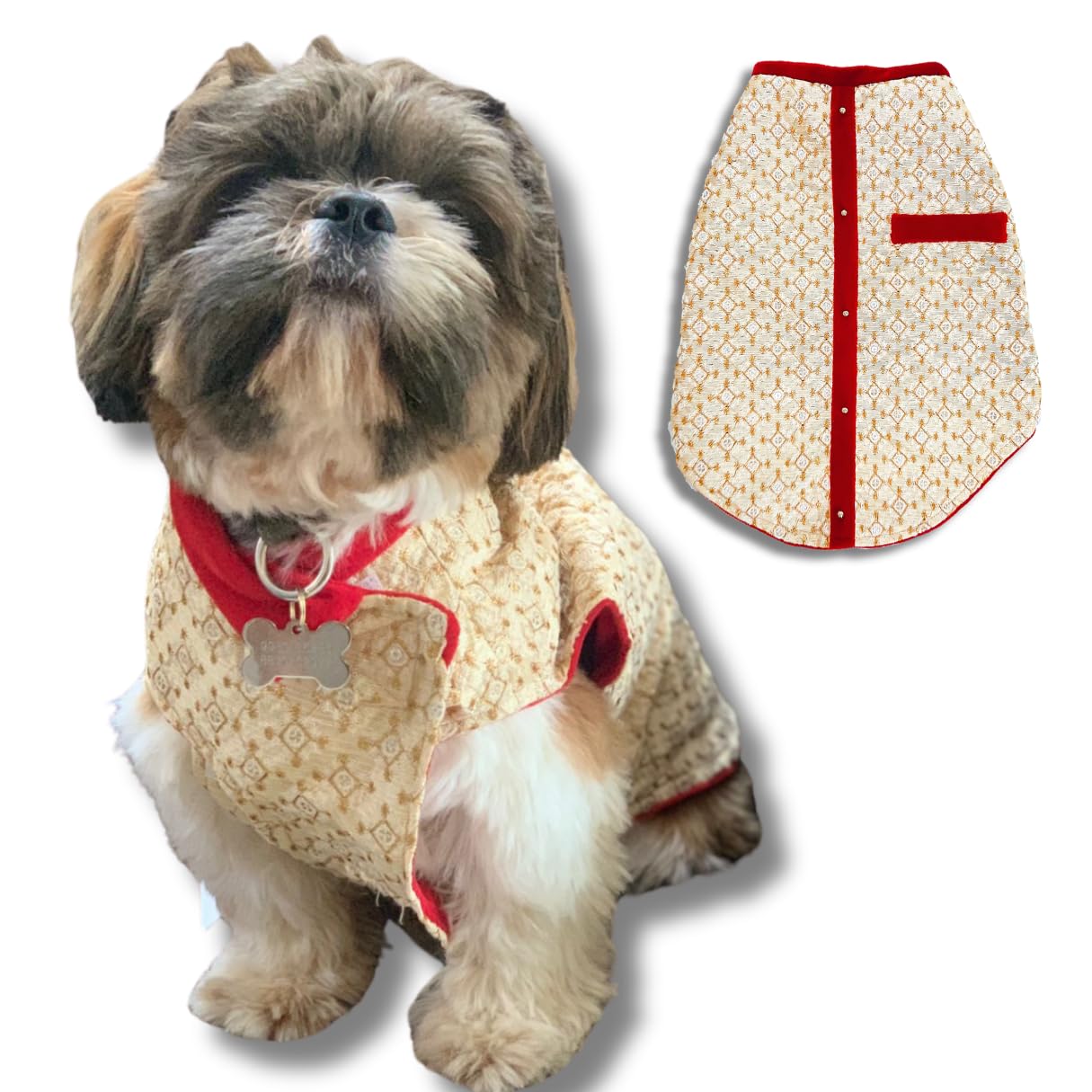 See full amazon price history chart for Kitty & The Woof Gang Dog Sherwani | Dog sherwani for wedding | Cat sherwani | Dog Dress | Traditional costume | Pet apparel Festive/Wedding/Diwali/Navratri | Ethnic Wear | small, medium, large 4XL-30 Kitty & The Woof Gang Dog Sherwani | Dog sherwani for wedding | Cat sherwani | Dog Dress | Traditional costume | Pet apparel Festive/Wedding/Diwali/Navratri | Ethnic Wear | small, medium, large 4XL-30 (B09QZ1NMS6) Amazon Price History, Amazon Price Tracker
