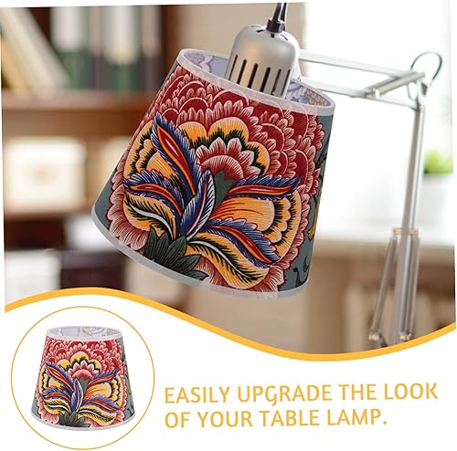 Miniatura 6 de Uonlytech Pantalla de tela de color para lámpara de escritorio, pantallas de lámpara pequeña, pantalla de noche, pantalla de repuesto, pantallas de