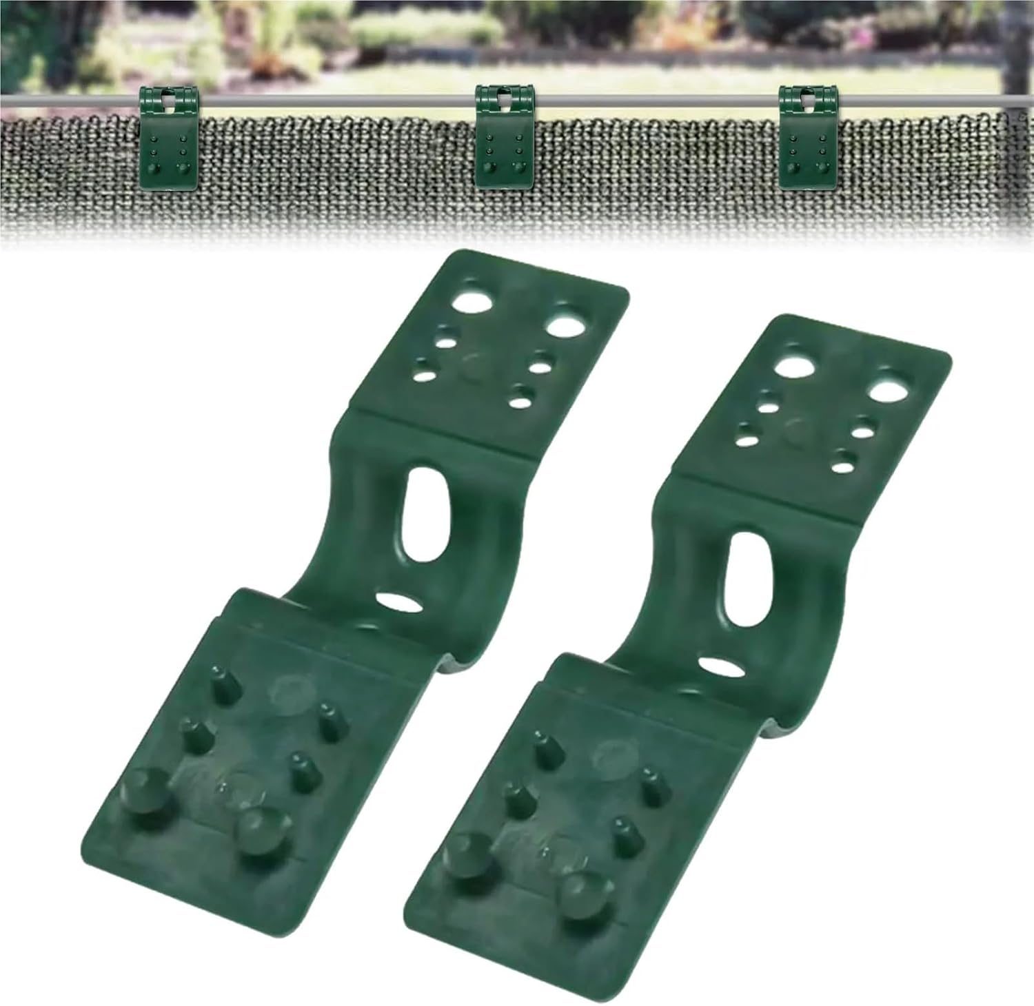 Shade Cloth Clips 20-200pcs Shade Cloth Plastic Clips Sun Net Greenhouse Fabric Fix Clamps Accessories Grommet Fence Netting Hook Garden Tools for Securing Shade Fabric to Poles, Fences(200pcs)