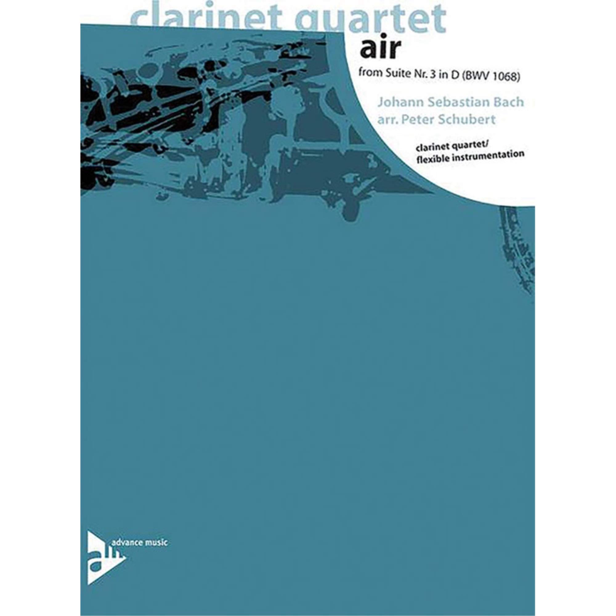 Air de Bach BWV 1068 partition pour 4 clarinettes et instrumentation flexible