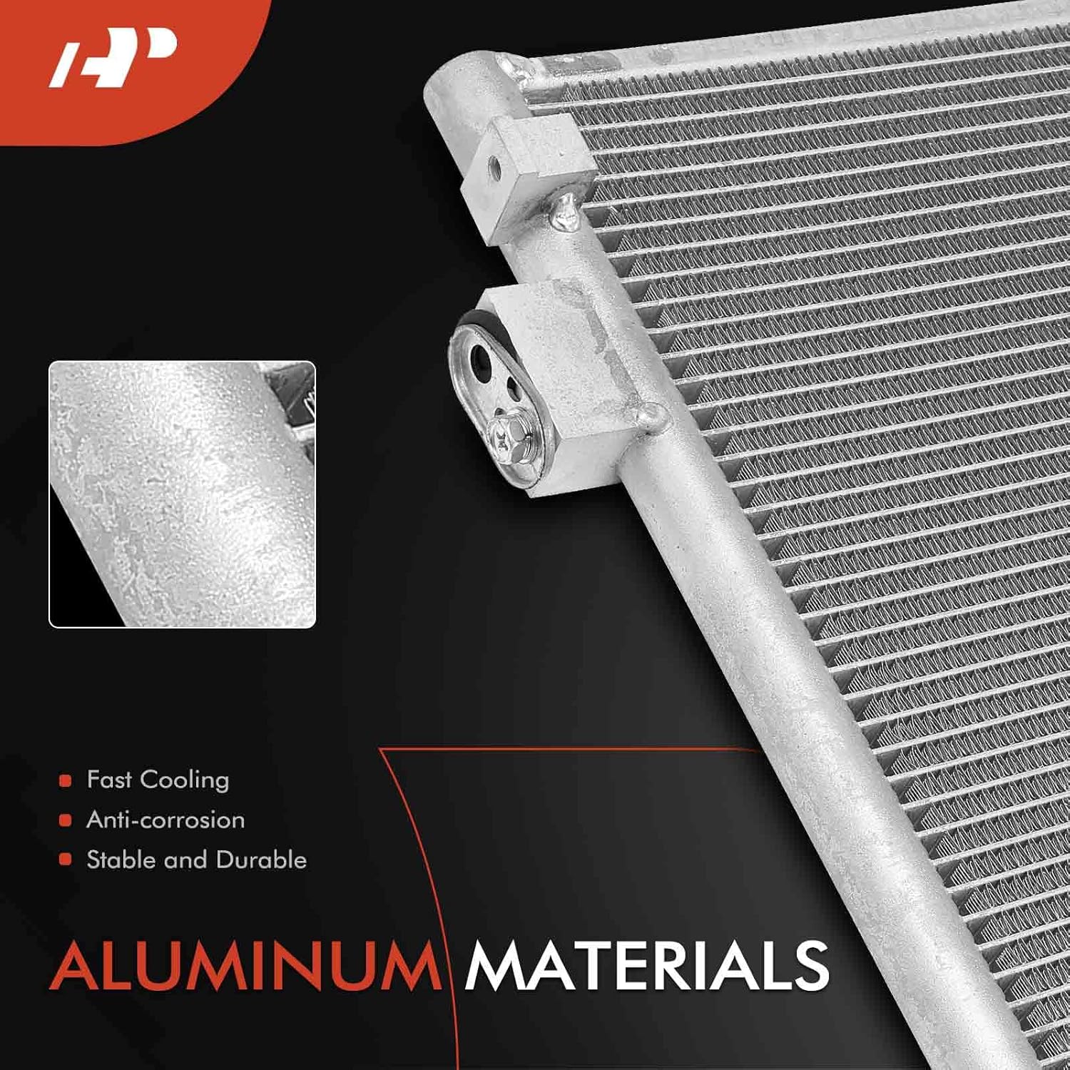 A-Premium Air Conditioning A/C Condenser Compatible with Honda Civic 2006-2011, 1.8L 2.0L, Coupe 2-Door Only, Replace# 80102SVAA01