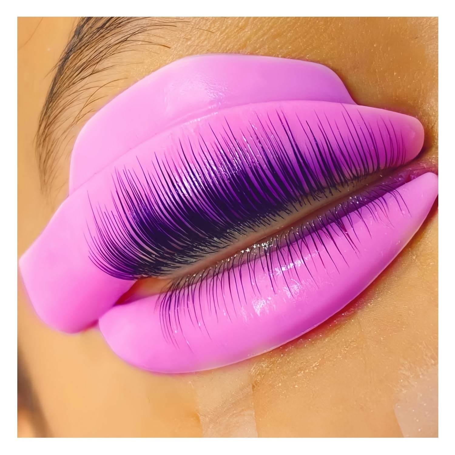 Eyelash Perm Pads Lash Lift Rods Eyelash Perm Silicone Pads 9 Sizes 18 Piece Reusable Soft Lash Lift Pads Shield for Different Length Eyelashes Perfect Lifting (Violets)