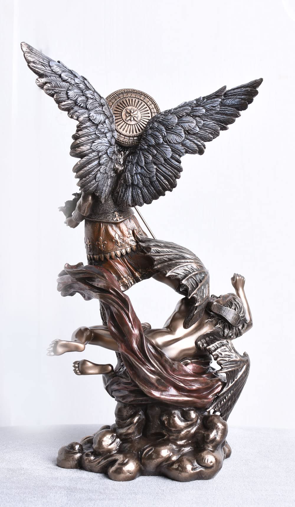 Erzengel Michael kämpft gegen Lucifer Engel Figur WU73529A4 Palazzo Exklusiv
