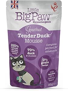 Little Big Paw Gourmet Tender Duck Mousse, 85 g pack of 8
