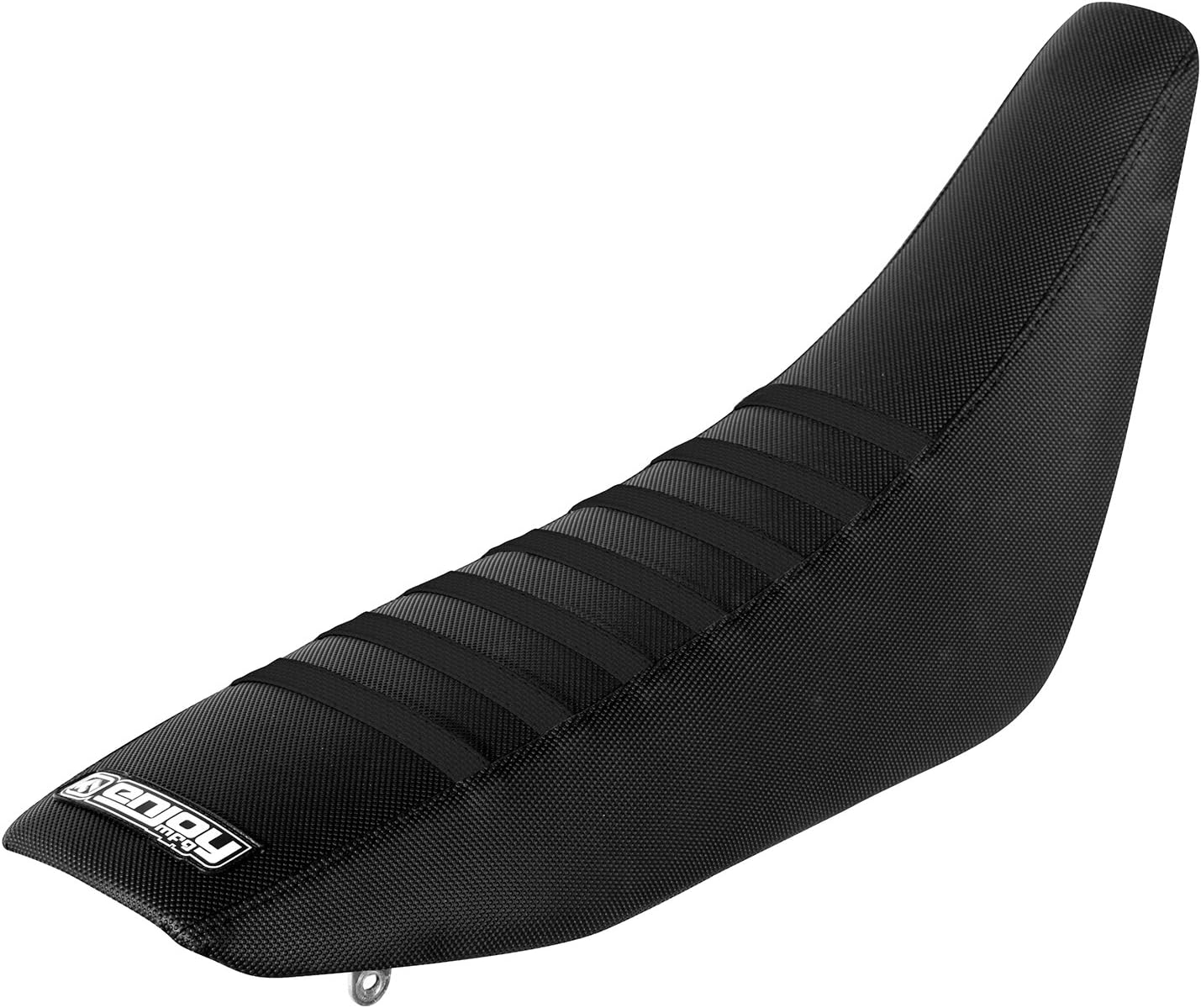 Enjoy Mfg Ribbed Seat Cover - Compatible fit for Suzuki DRZ 400 - All Black/Black Ribs #70