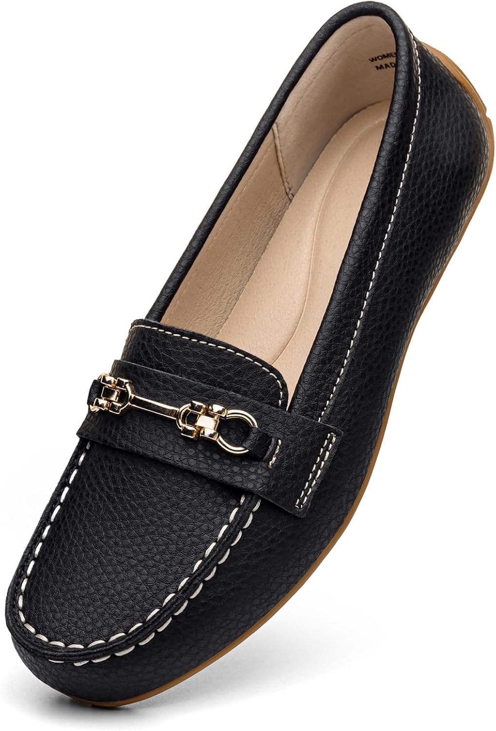 Loafers for Women Comfort Leather Loafers Cute Slip On Business Casual Dress Shoes Lightweight Work Flats Driving Mocs Walking Shoes for Women