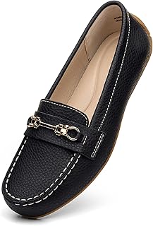 Mocasines para mujer, cómodos mocasines de cuero, bonitos zapatos de vestir casuales de negocios, zapatos de vestir ligeros para el trabajo, mocasines para conducir, zapatos para caminar