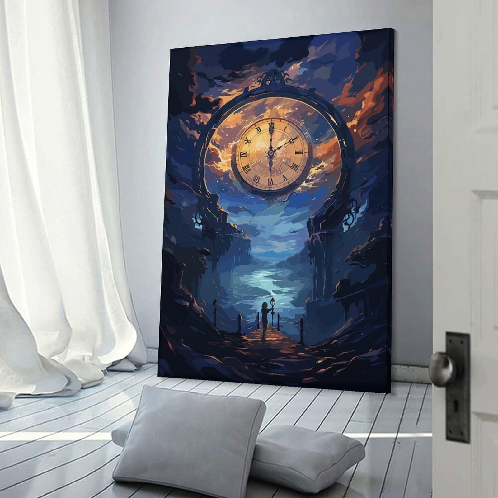 Junmoney Decorative Canvas Print Fantasy Time Archway, 20x30inch(50x75cm), for Entrance Spaces, Stair Walls Or Halls, A Neat Decor Update for Hallways