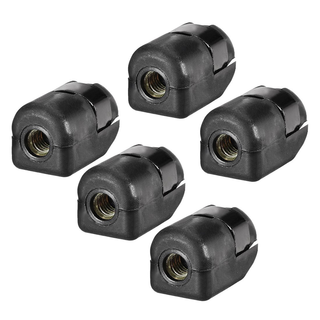 Terminale fermacorda a molla colore nero - 2 pz | Elastici Gancetti e