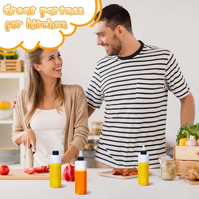 50 Envases Plásticos para Salsas 250 ml con Tapas miniatura 2