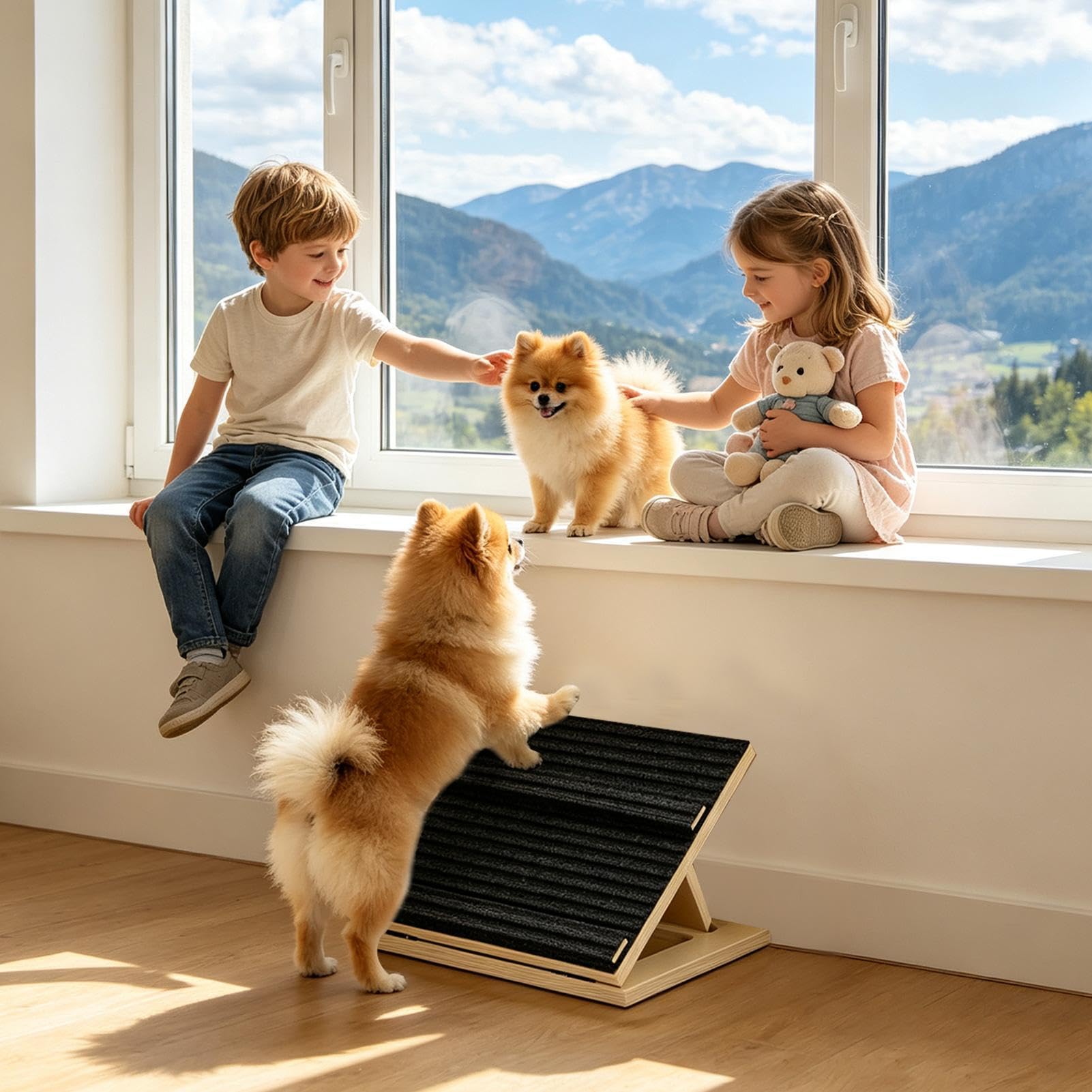 Rampa Scale Animali Gradini in Legno Regolabili Antiscivolo per | Rampa Per Cuccioli Da Divano Per Proprietari Di Animali Ufficio In Casa Appartamento Comodino Soggiorno Camera