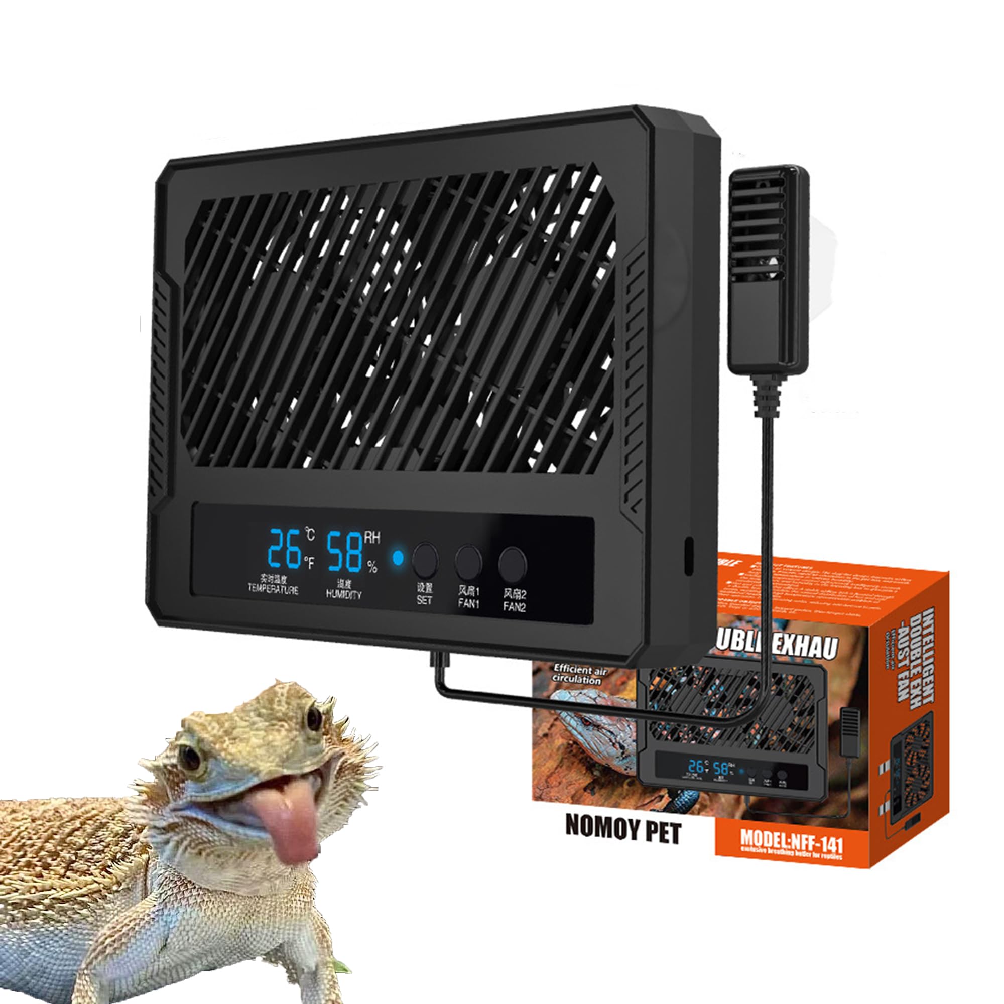 GxiaoAn Reptile Fan & Terrarium Dehumidifier - terrarium accessories | Mubboo