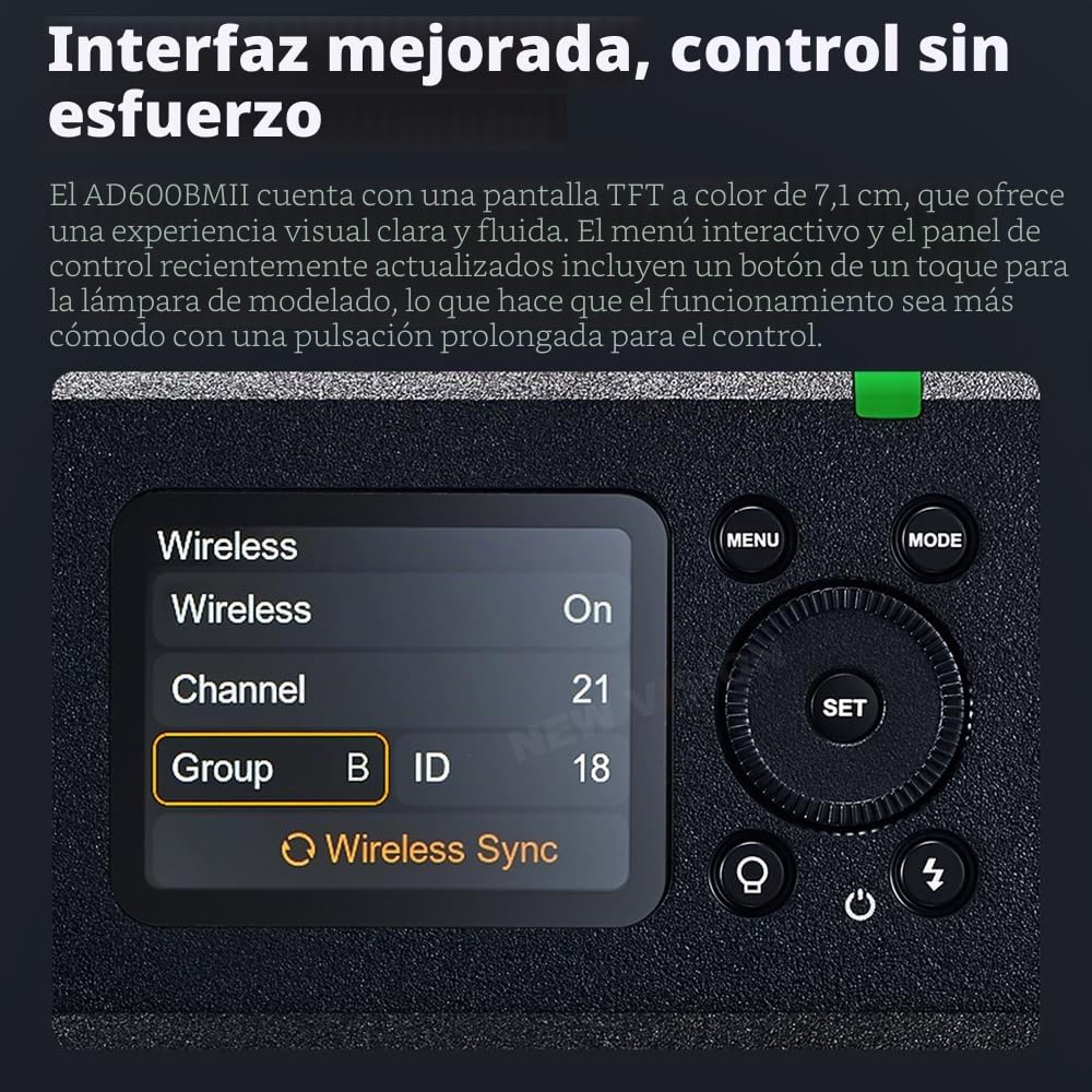 Godox AD600 BM II AD600BM II 600Ws Flash para exteriores, sistema X inalámbrico 2.4G, TTL GN87 HSS 1/8000s, 40W 4800K ± 300K, tiempo de reciclaje 0.01s ~ 0.9s, 1/1 a 1/512, 10 pasos de alimentación