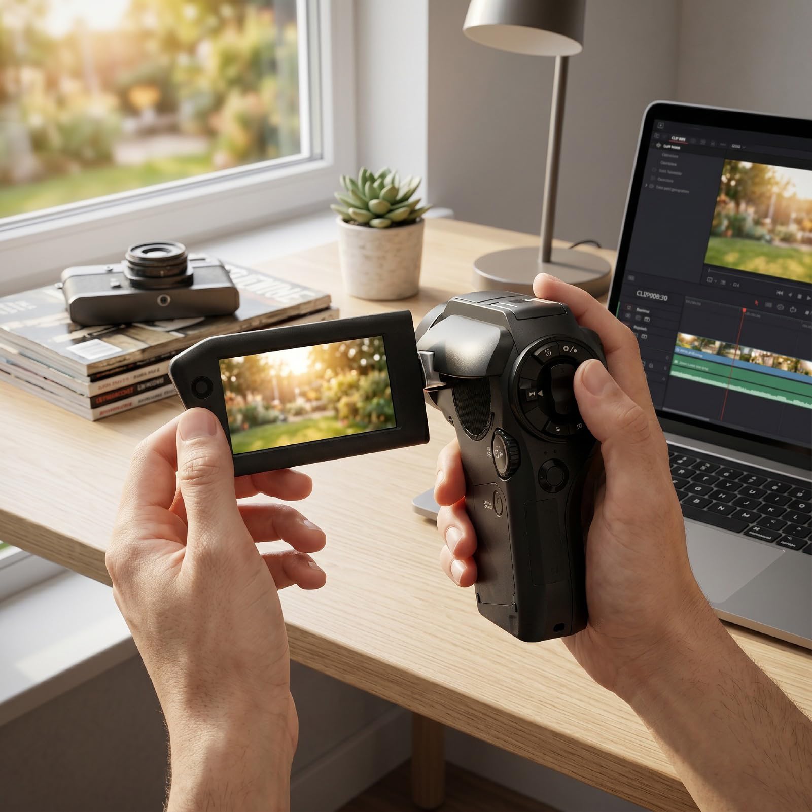 Tangxi Videocamera 8K, Videoregistratore HD da 75 MP Videocamere per WiFi con Schermo Ruotabile a Doppia Lente, Zoom Digitale 8X e Ottico 5X, per la Fotografia