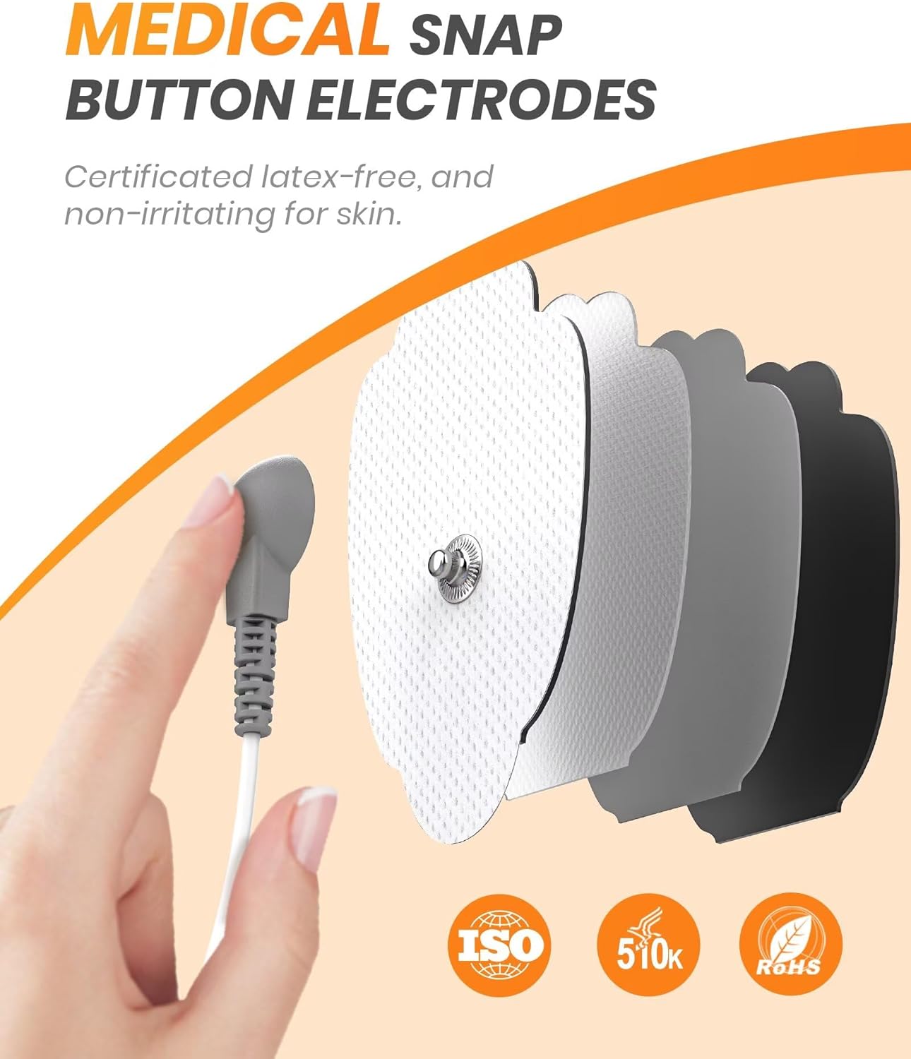 AVCOO 30 Modes TENS EMS Unit Compact Muscle Stimulator for Pain Relief of Back, Shoulder, Neck, Rechargeable & Portable Dual Channel EMS Muscle Stimulator with 30 Intensity Levels, 12 Electrode Pads - Image 5