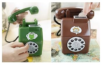 Amazon.co.jp: 貯金箱 銀行貯蓄銀行ノスタルジック電話貯金箱