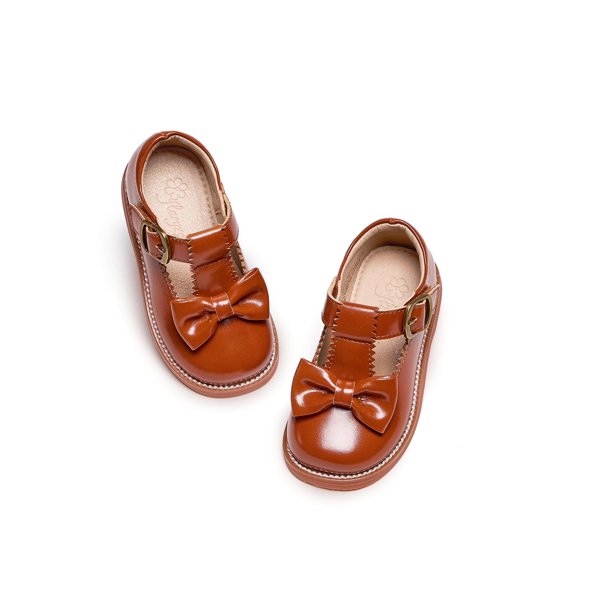 Flaryzone Toddler Girls Mary Jane School Uniform Oxfords Dress Shoes Flats