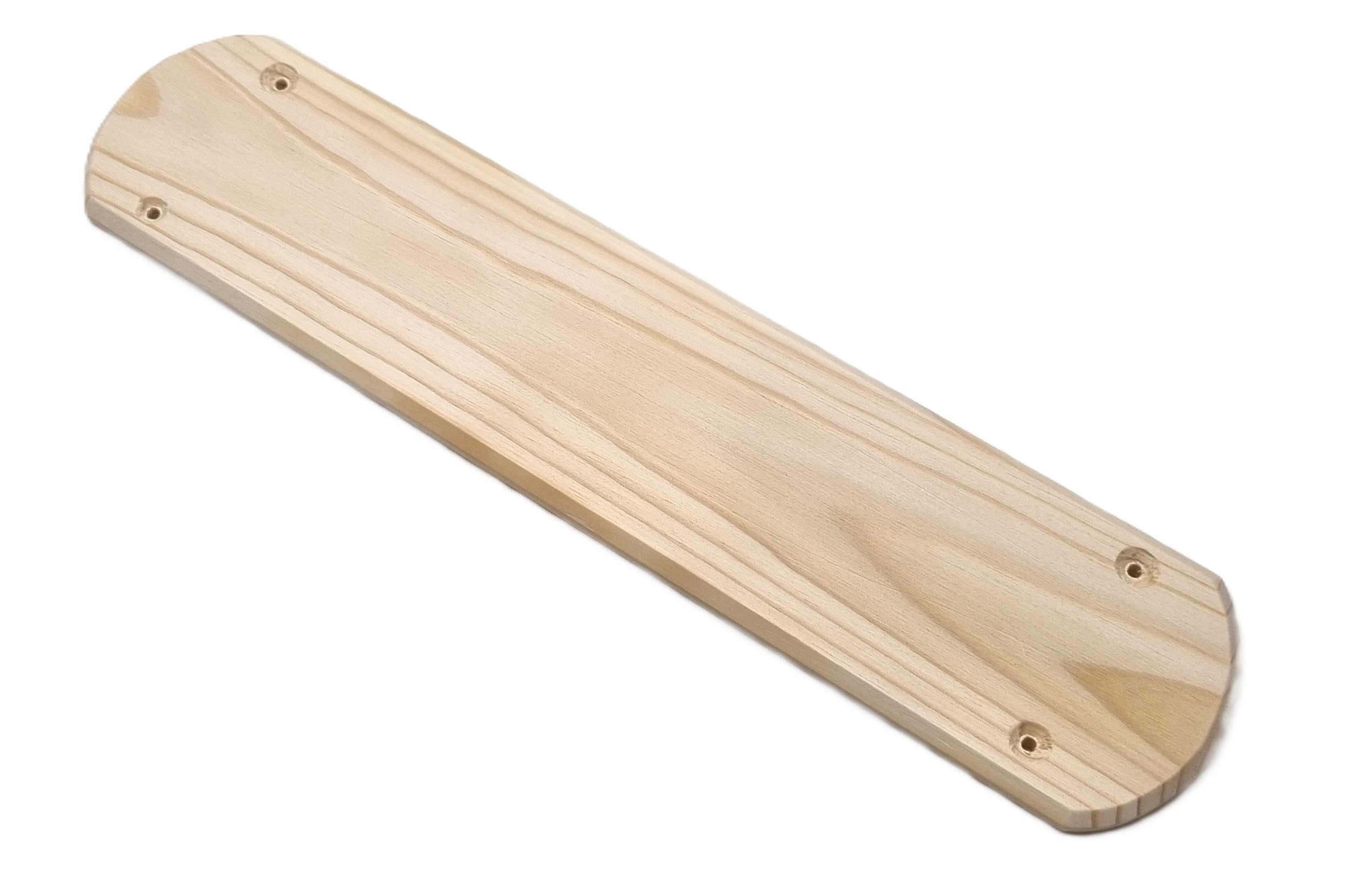 Inkwellinserts Handcrafted Single Door Finger Plate, Push Plate, Solid Rustic Pine Wood, Art Deco Style (Unfinished)